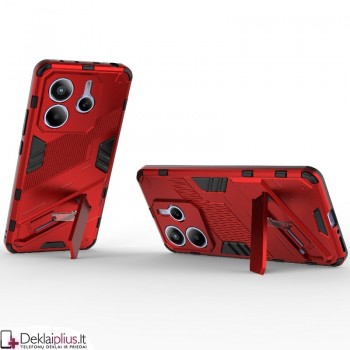 Šarvuotas dėklas su kojele --raudonas (Xiaomi Redmi Note 14 5G) Šarvuotas dėklas su kojele --raudonas (Xiaomi Redmi Note 14 5G)